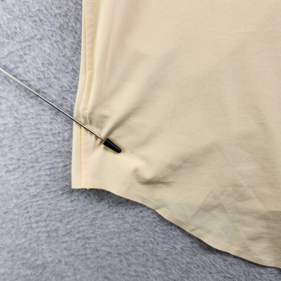 Athleta Top Womens SP Yellow Urbanite II Tank Silky Sleek Work Travel Commute - Picture 7 of 13